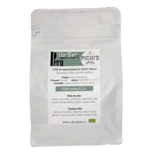 Cafe de especialidad Peru añas blues cata paquete