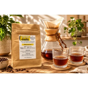 Cafe de especialidad Colombia Golden Huila Chemex